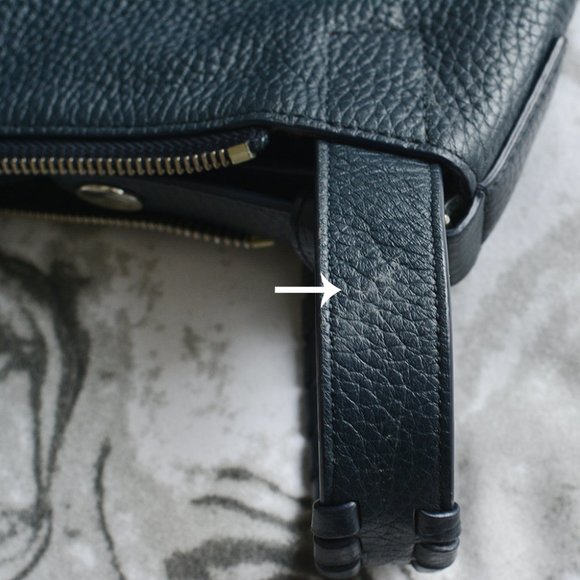 All Saints Kita Small Leather Backpack in Marine Blue - Picture 8 of 12